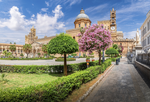 Die Kathedrale von Palermo, Sizilien, Italien.