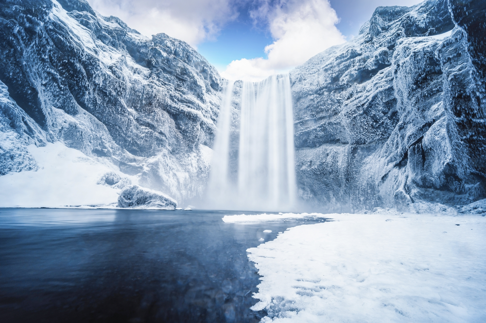 Skogafoss-Wasserfall, Island