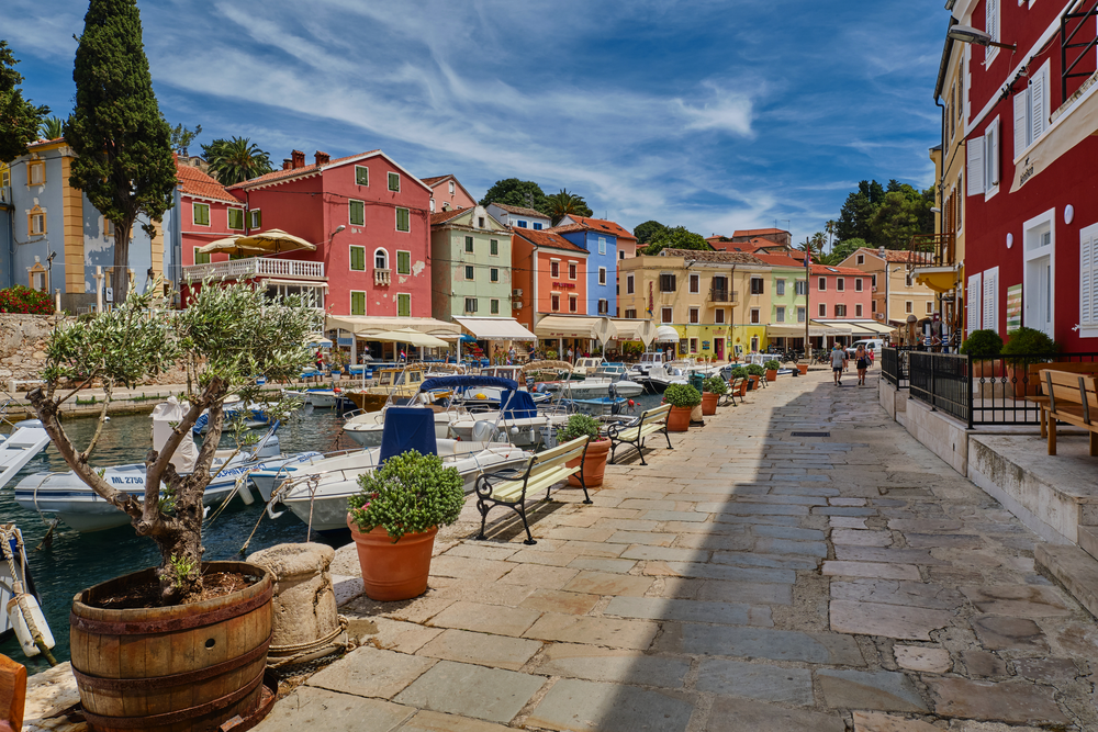 Blick auf die Stadt Veli Losinj
