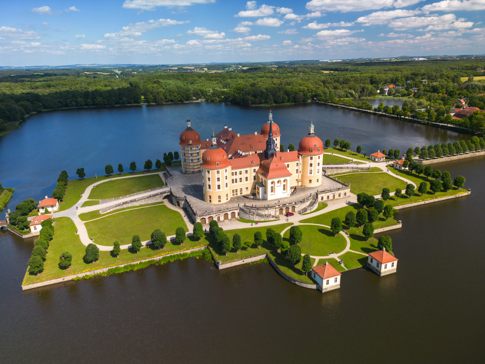 Wasserschloss Moritzburg in Sachsen