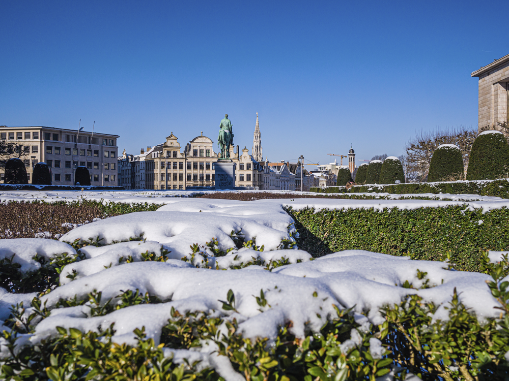 Brüssel im Winter